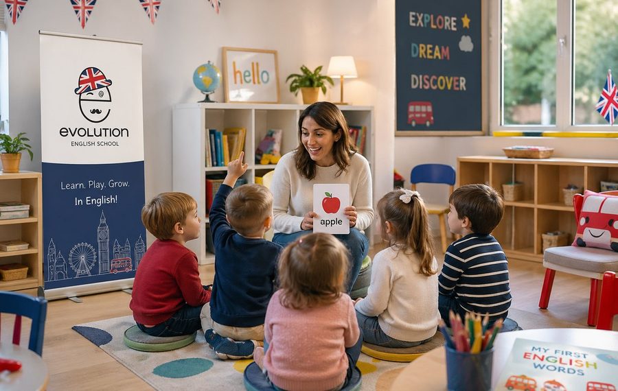 Lezione di inglese per la scuola dell’infanzia